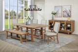 Middleton  Extension Leaf Dining Set Brown and Black