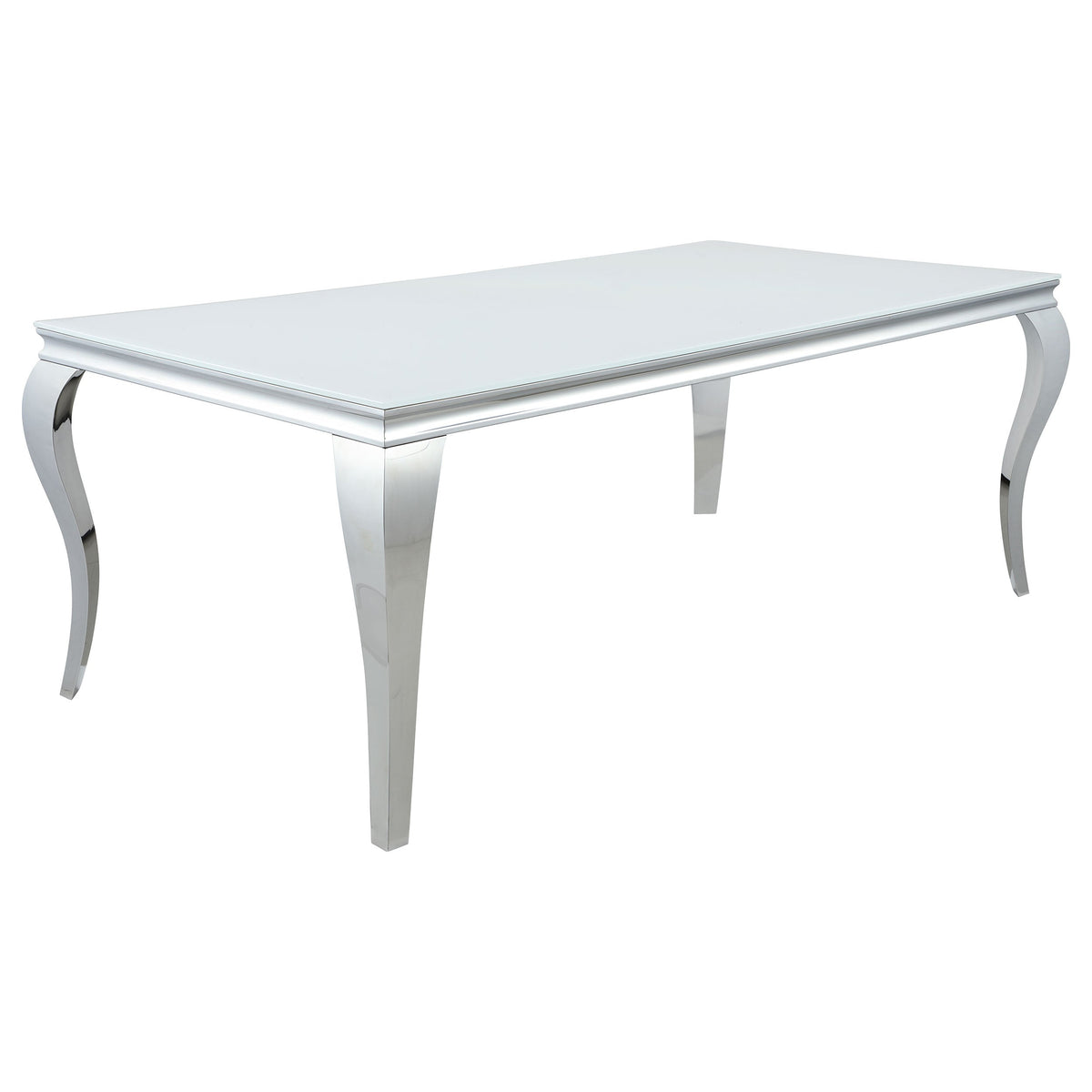 Carone Rectangular 61-inch Glass Top Dining Table Black