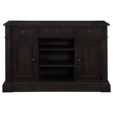 Phelps 2-door Rectangular Server Antique Noir