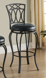 Adamsville Upholstered Swivel Bar Stool Black