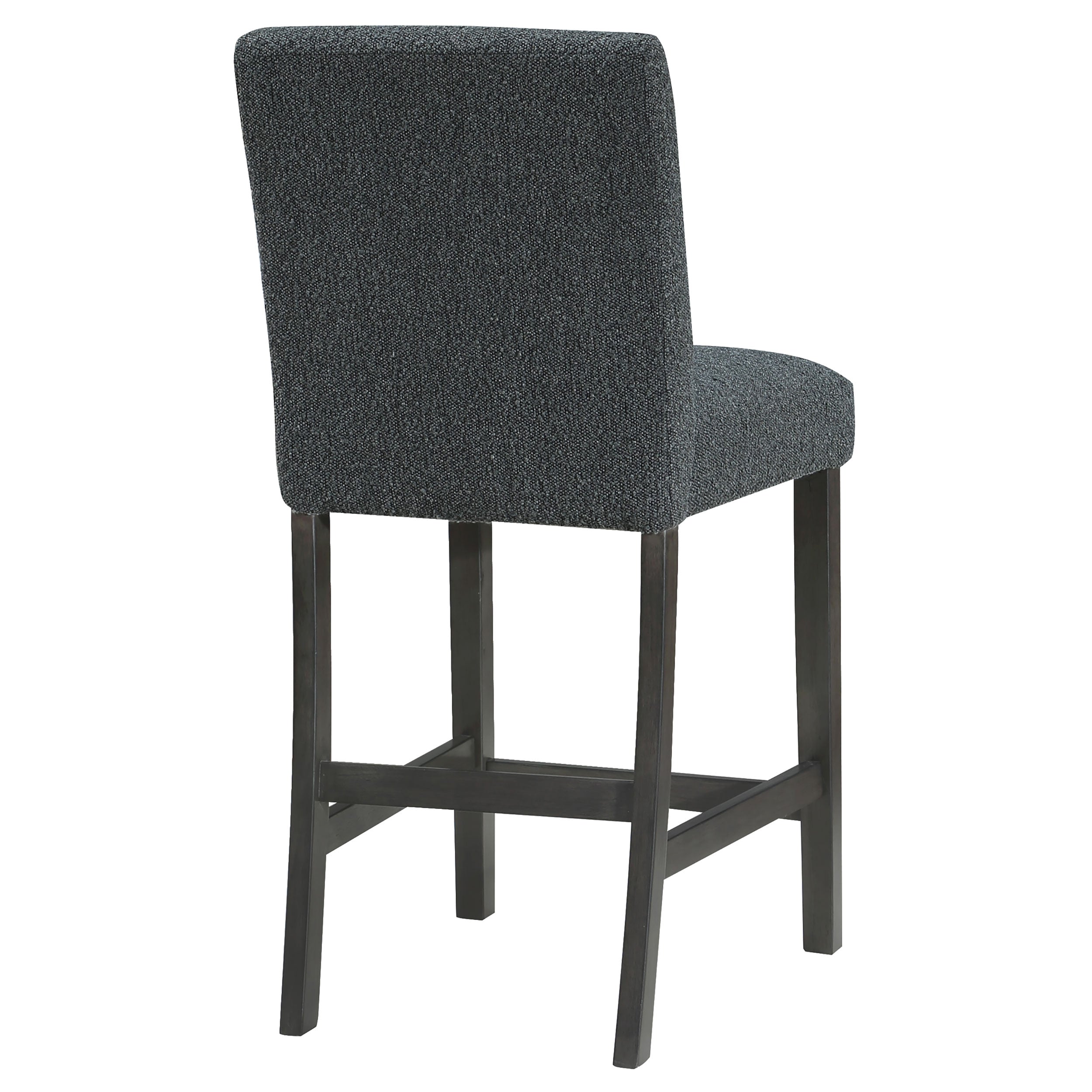 Alba Boucle Upholstered Counter Height Dining Chair White and Charcoal Grey (Set of 2)