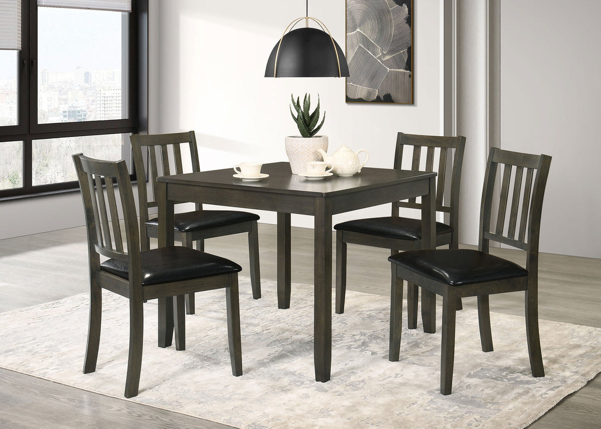 Parkwood  Square Dining Table Set Charcoal