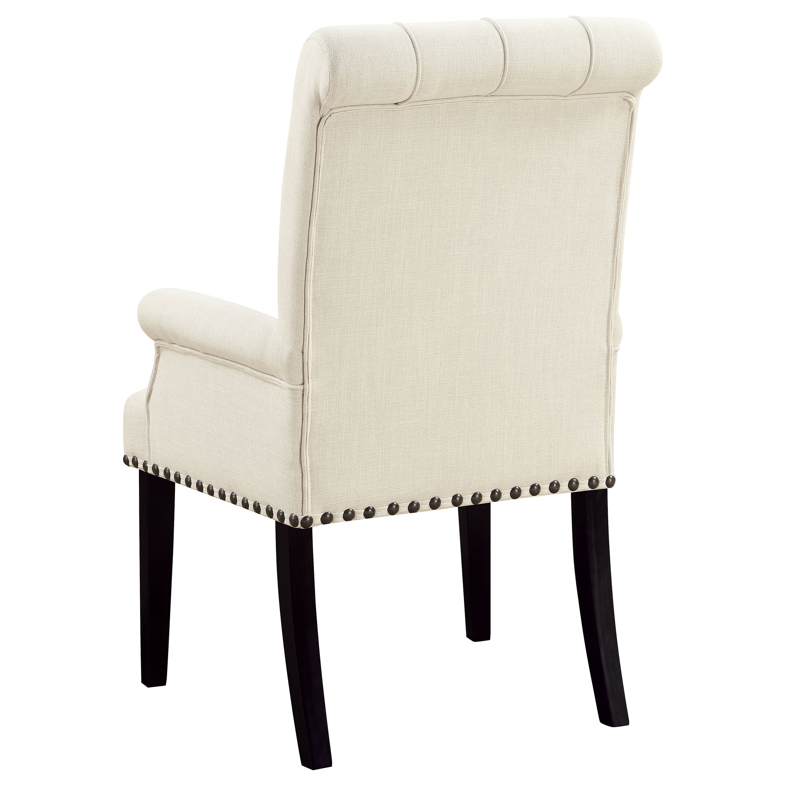 Alana Tufted Back Upholstered Arm Chair Beige