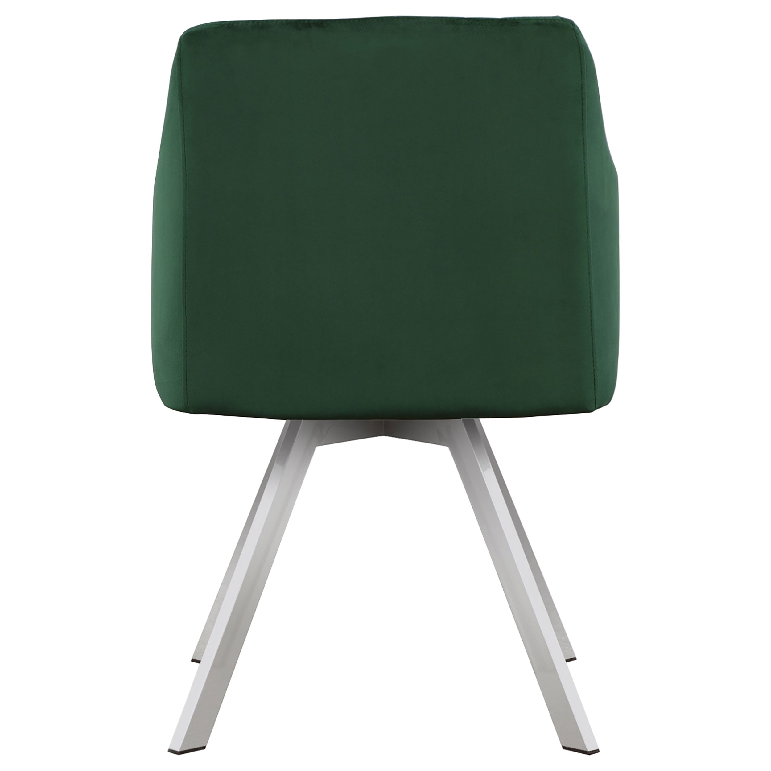 Arika Channeled Back Swivel Dining Chair Green