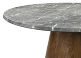 Franklin 59-inch Round Dining Table Grey and Dark Oak