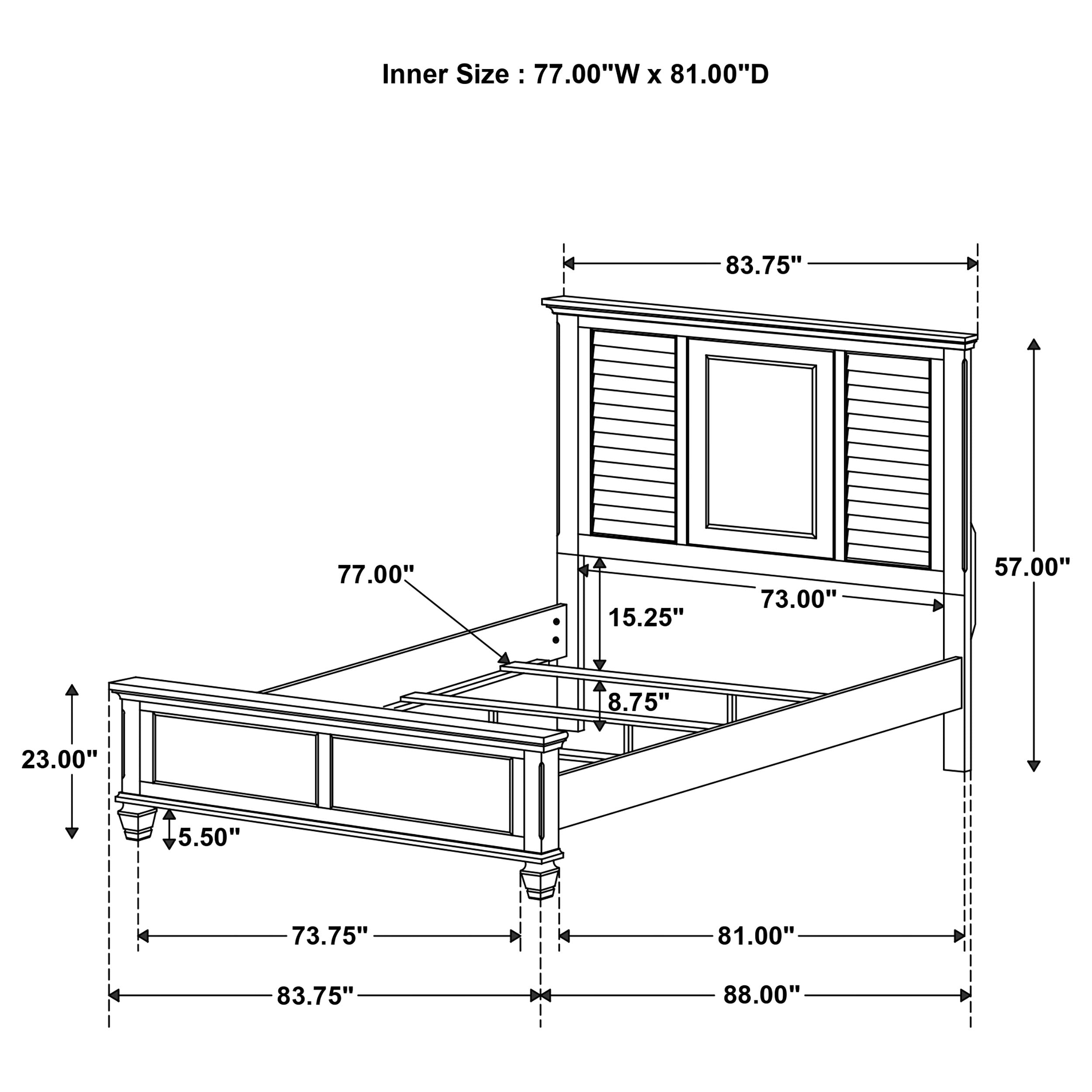 Franco   Bedroom Set Burnished Oak