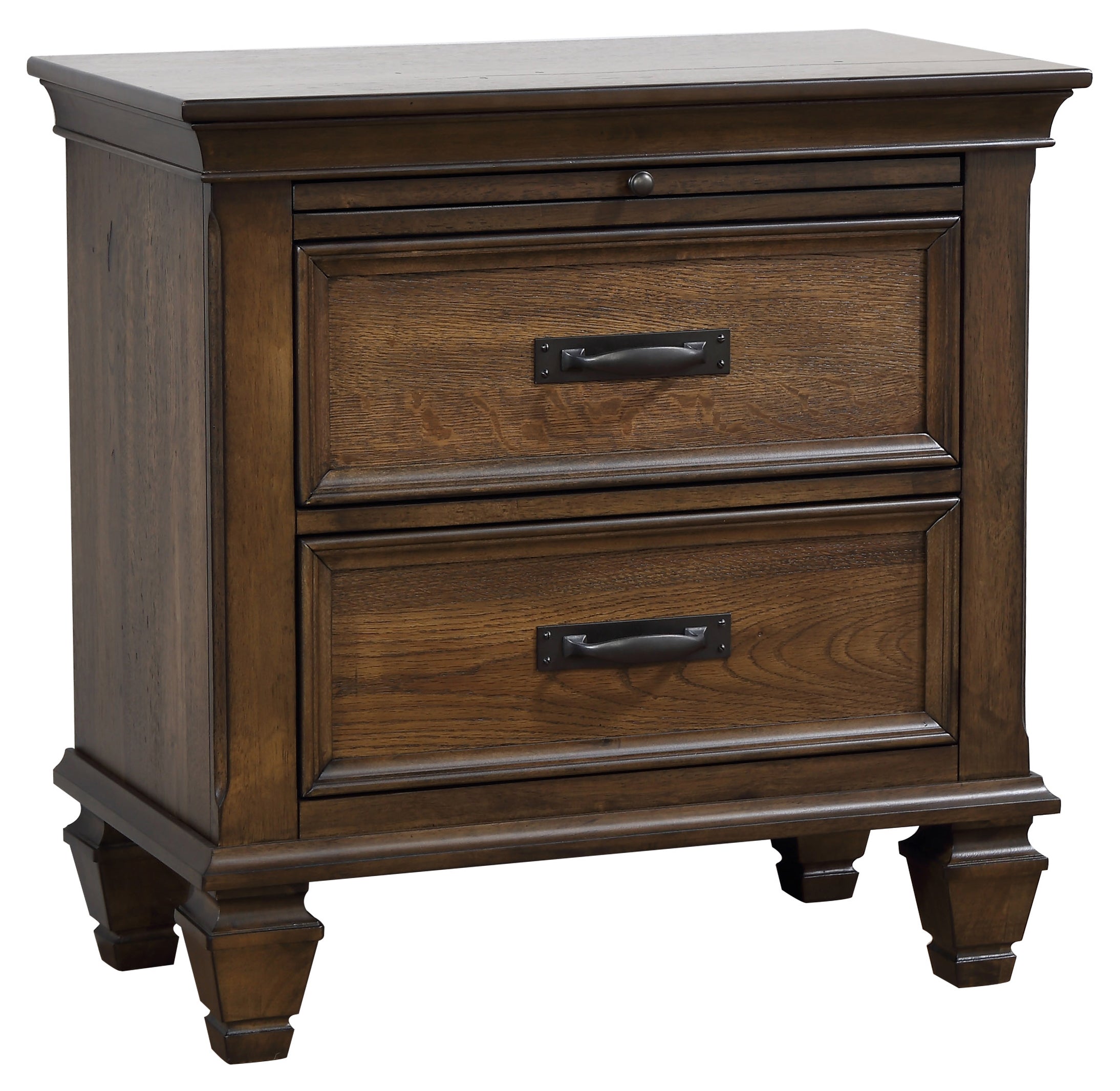 Franco   Storage Bedroom Set Burnished Oak