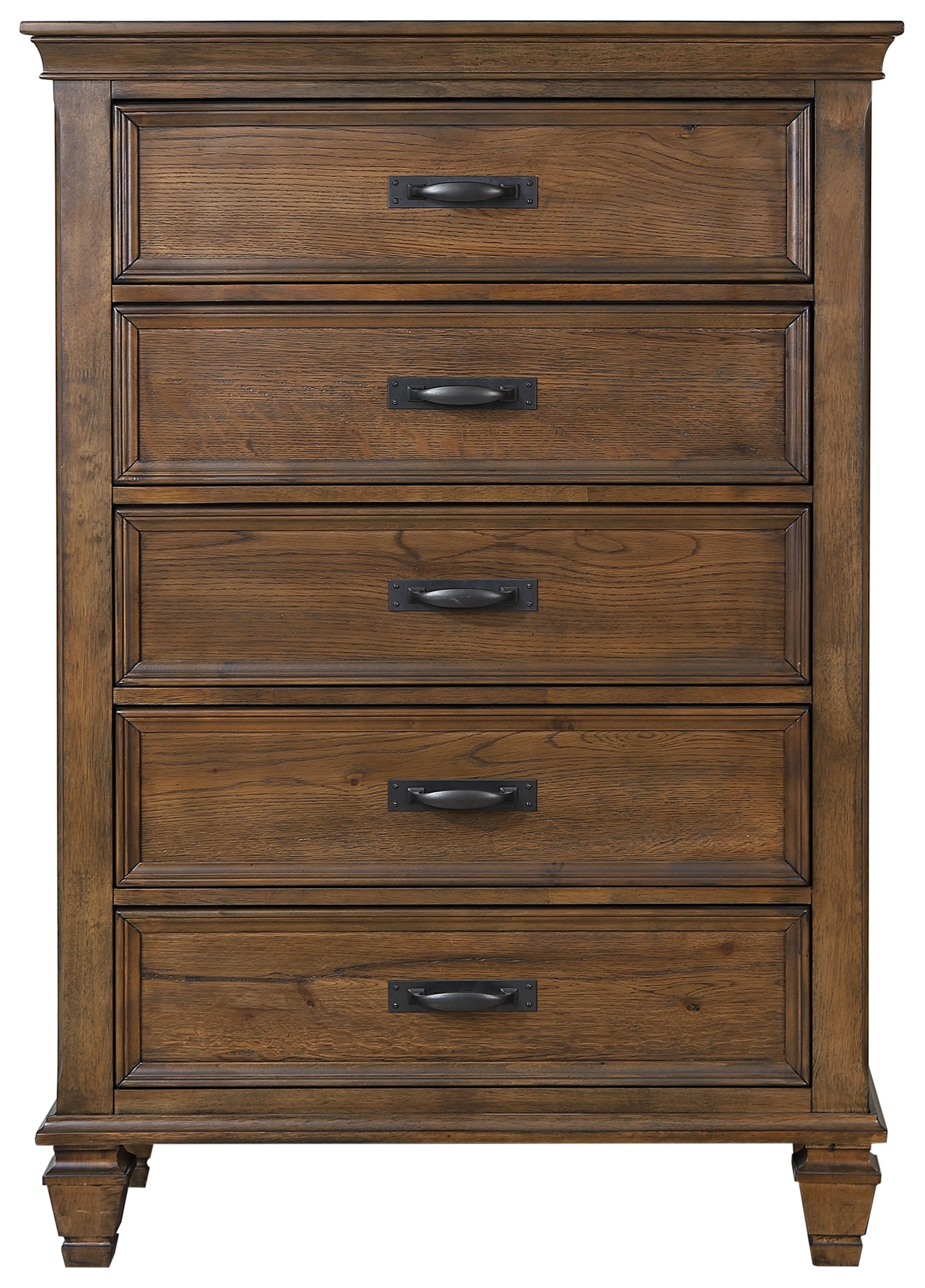 Franco   Storage Bedroom Set Burnished Oak