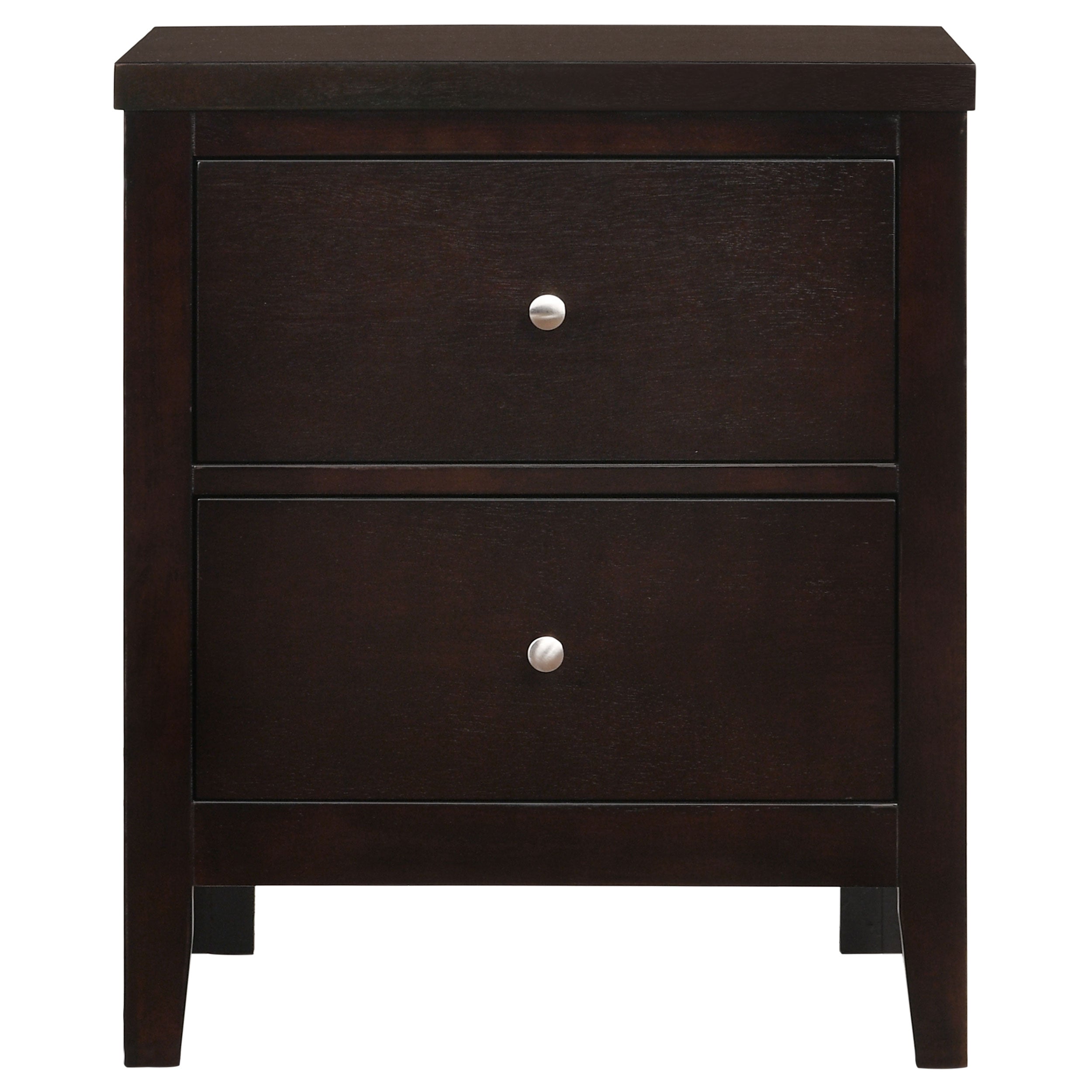 Carlton 2-drawer Rectangular Nightstand Cappuccino