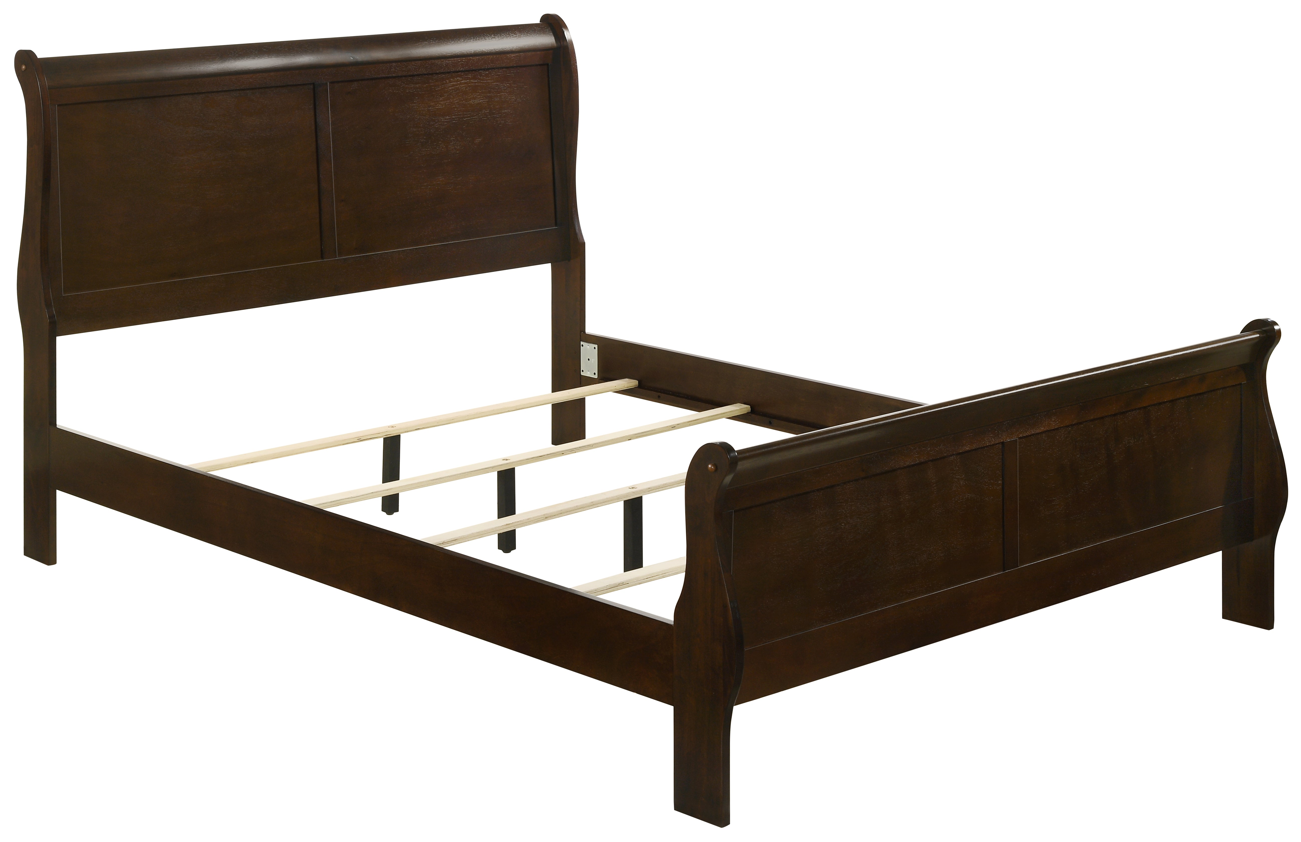 Louis Philippe Panel Bedroom Set with High Headboard