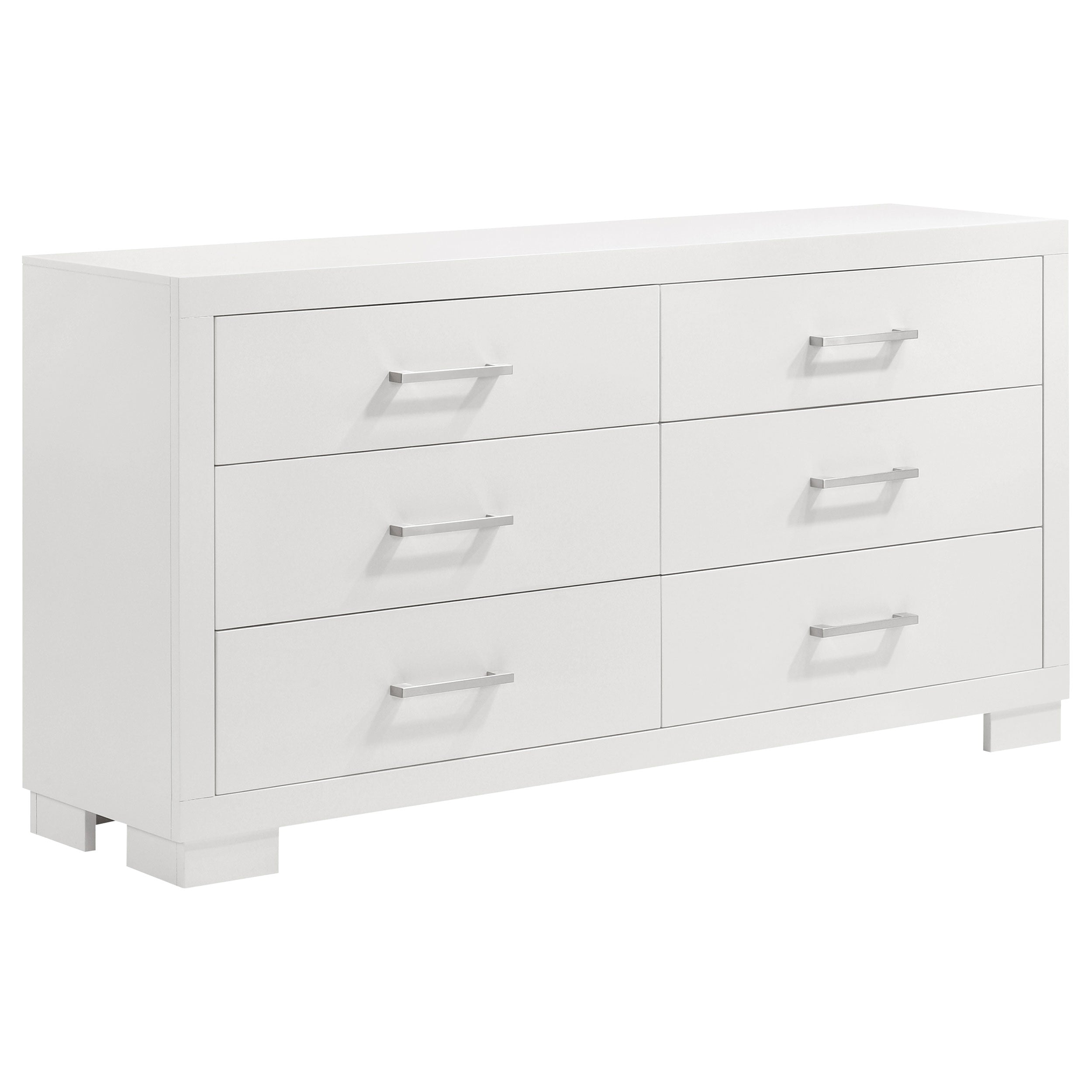 Jessica   LED Bedroom Set Cream White