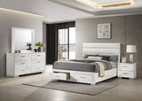 Felicity  California King Bedroom Set White Gloss