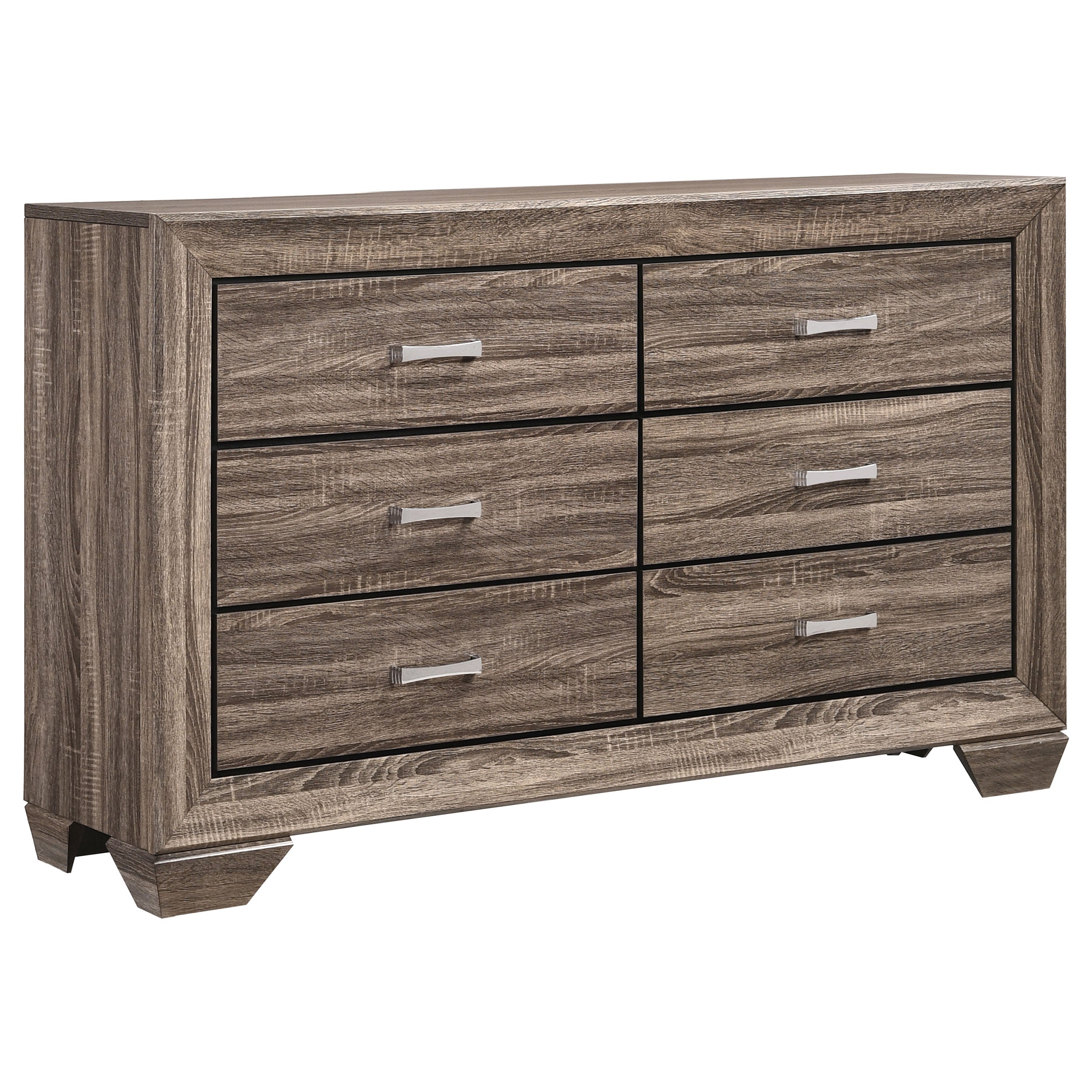 Kauffman Bedroom Set with High Straight Headboard