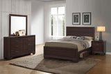 Kauffman  California King Bedroom Set Dark Cocoa