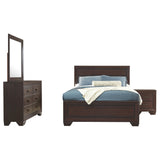 Kauffman Bedroom Set with High Straight Headboard