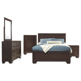 Kauffman Bedroom Set with High Straight Headboard