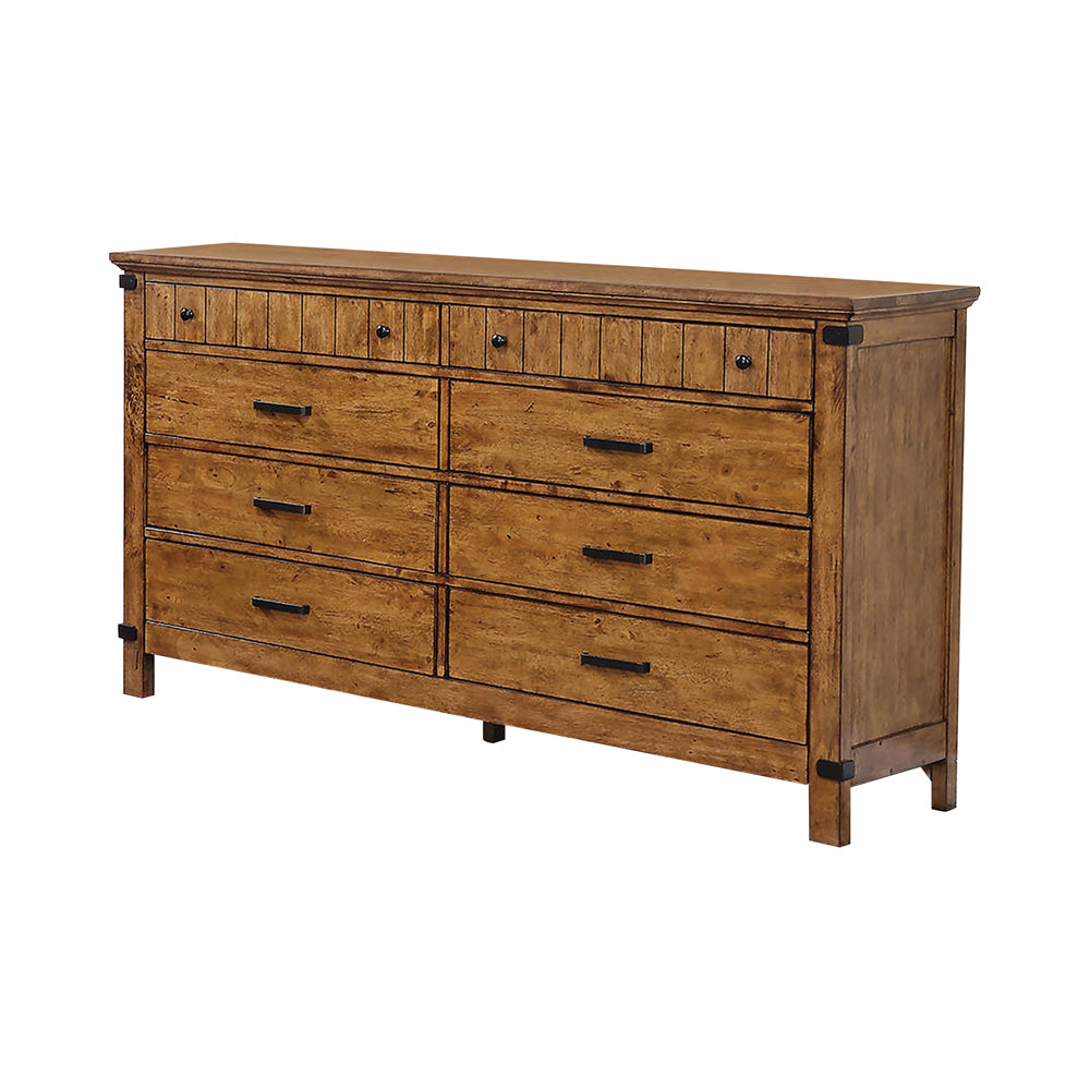 Brenner Storage Bedroom Set Rustic Honey