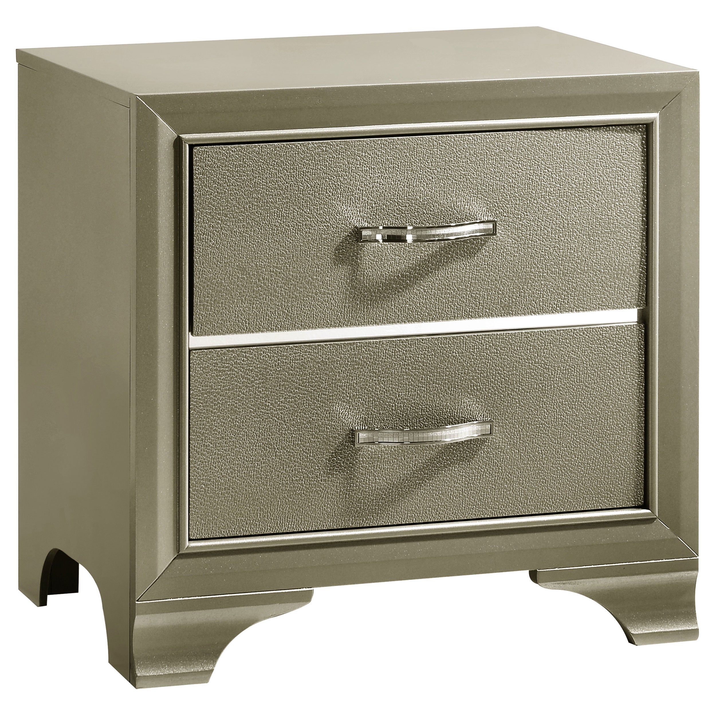 Beaumont Bedroom Set Metallic Champagne