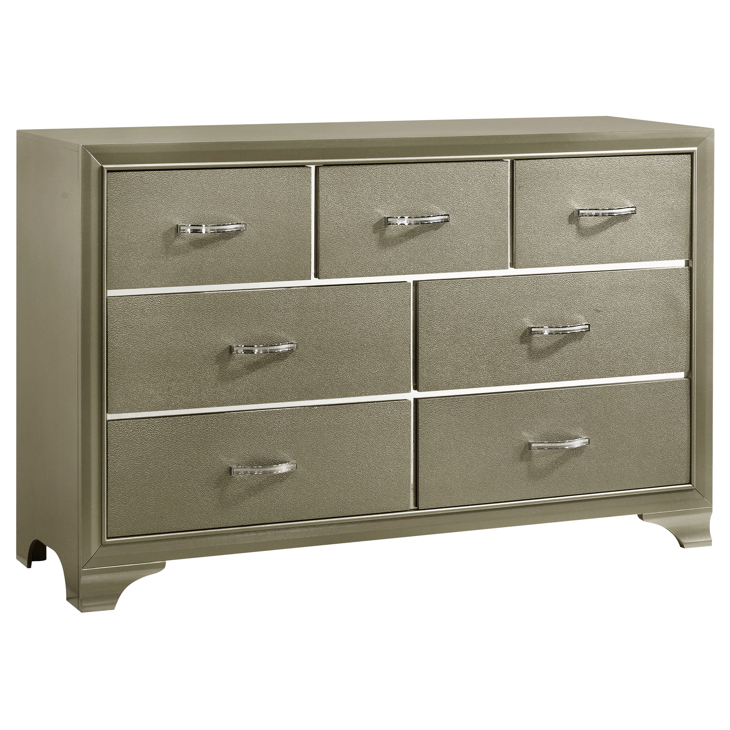 Beaumont Bedroom Set Metallic Champagne