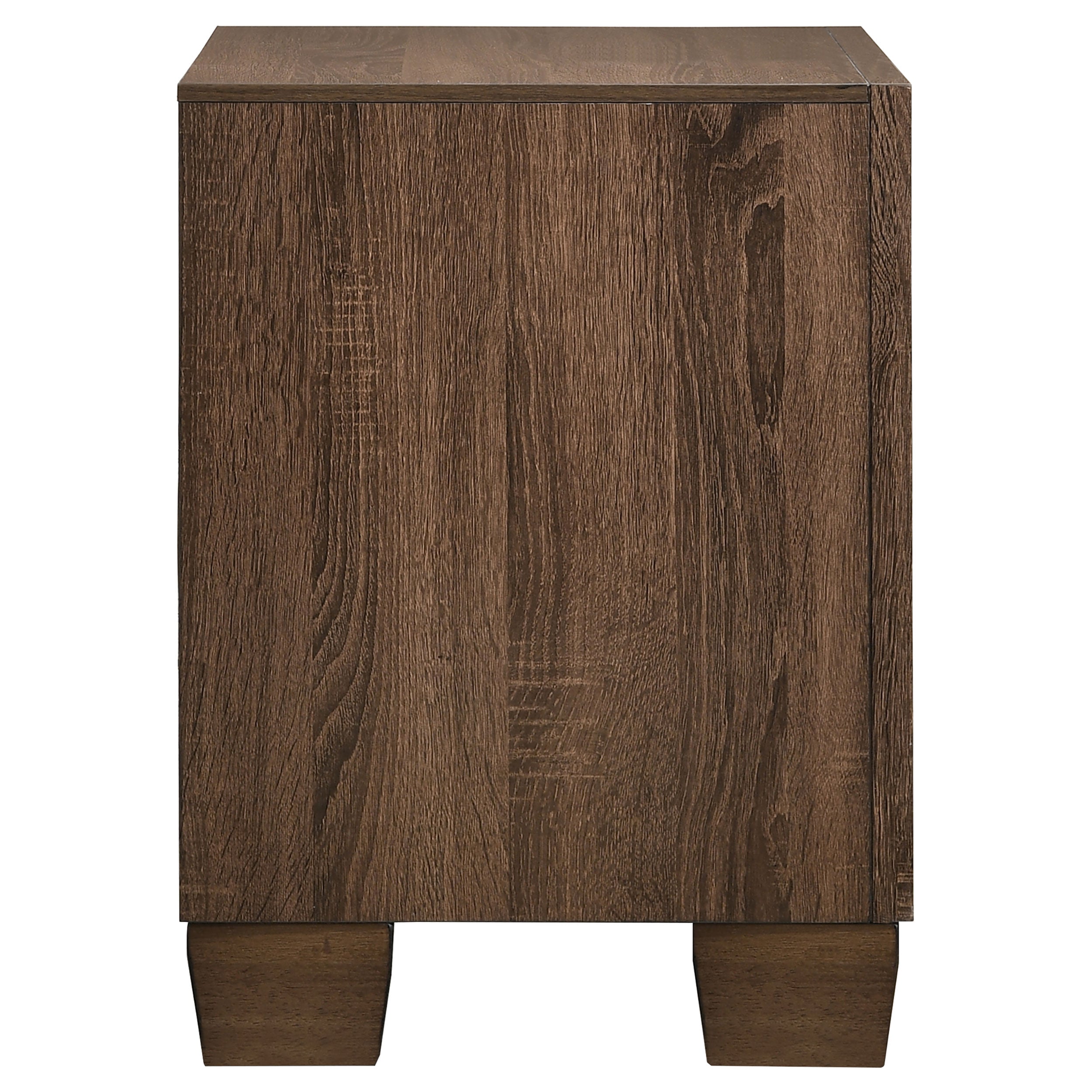 Brandon 2-drawer Nightstand Medium Warm Brown