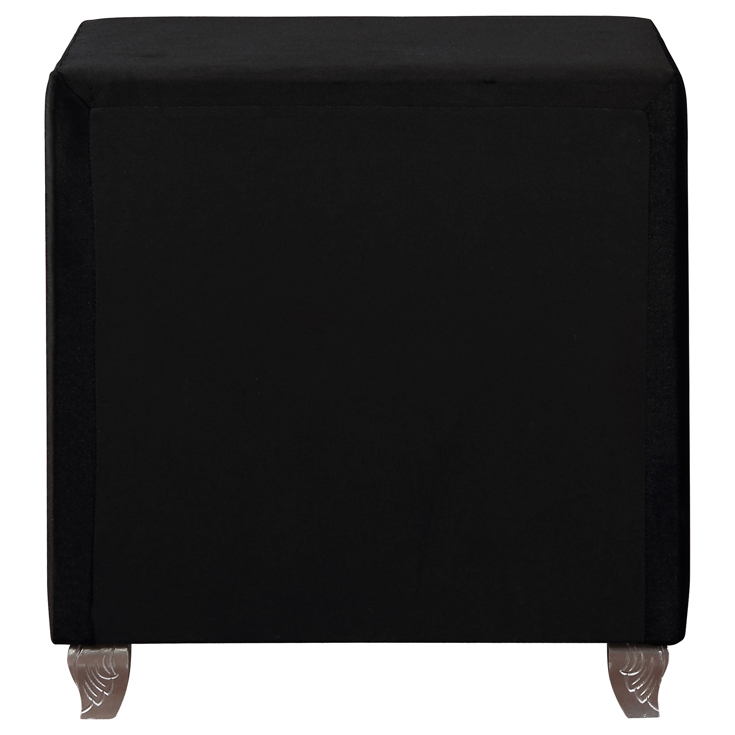 Deanna 2-drawer Rectangular Nightstand Black