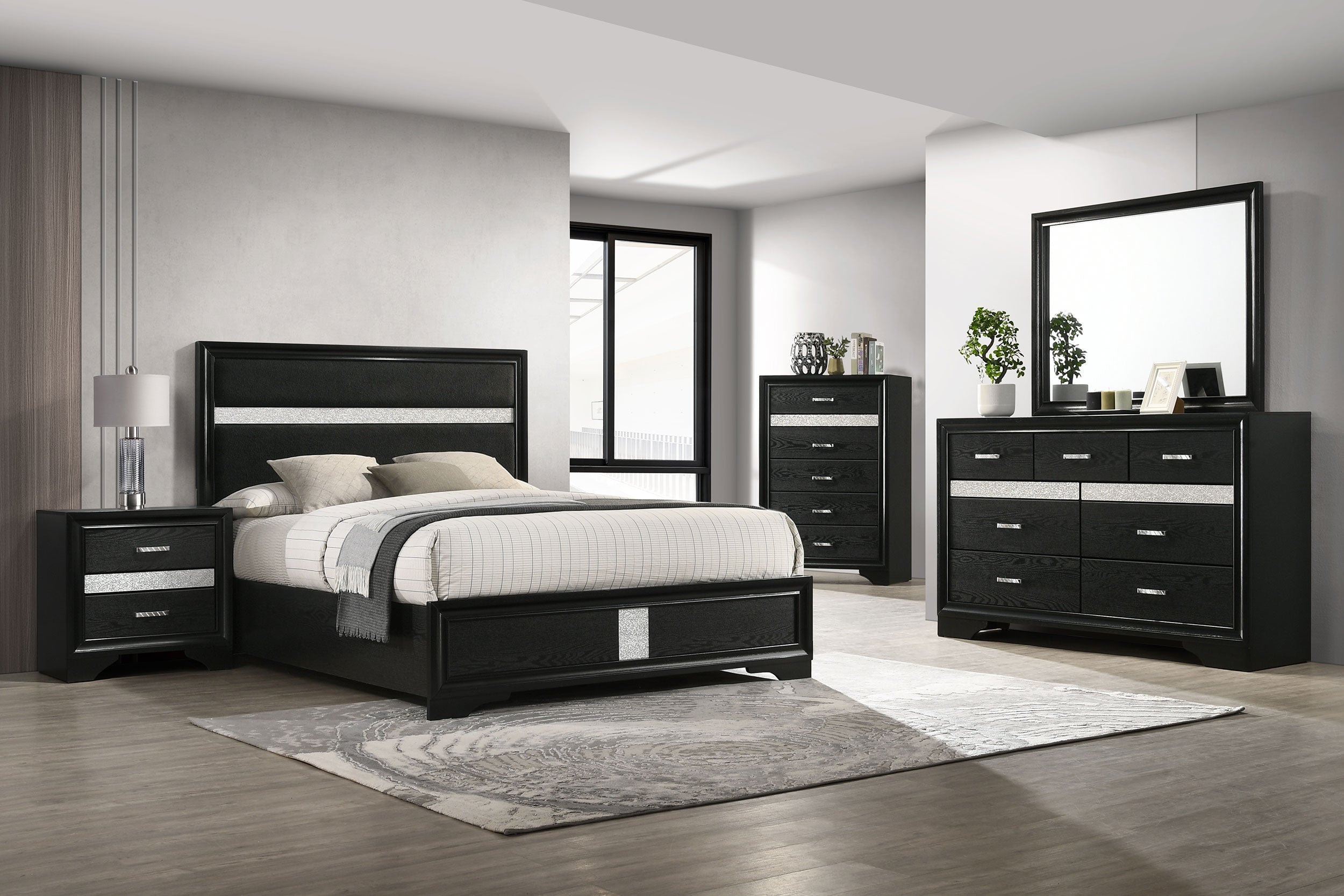 Miranda   Bedroom Set Black