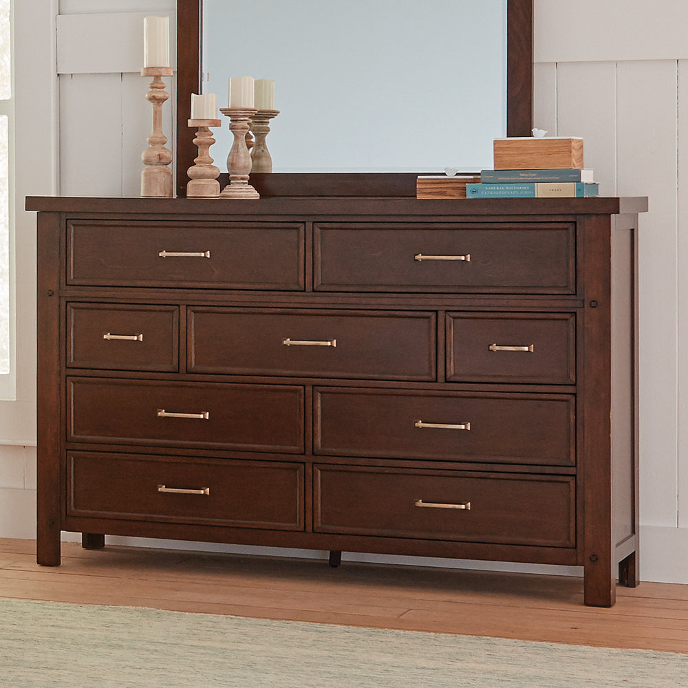 Barstow 9-drawer Rectangular Dresser Pinot Noir