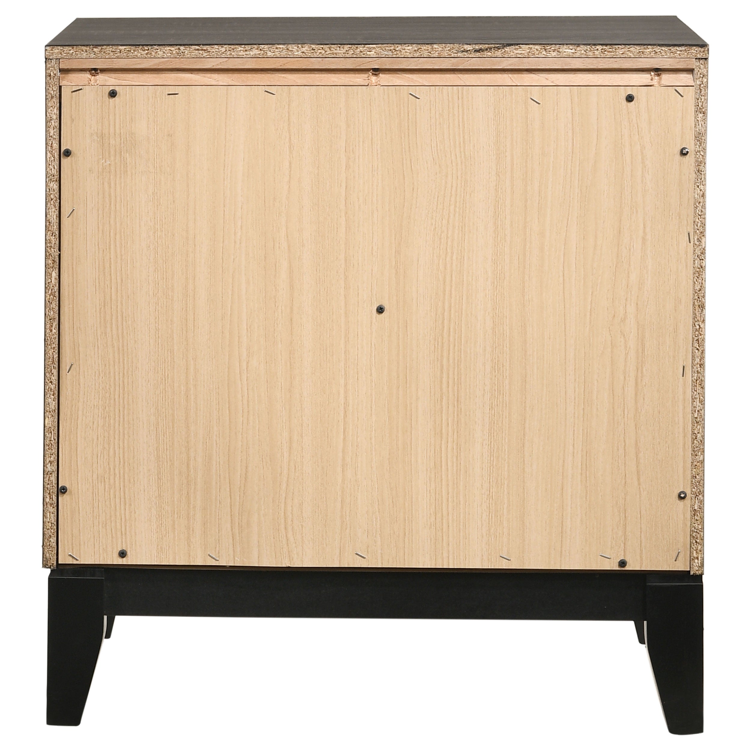 Watson 2-drawer Nightstand Grey Oak and Black