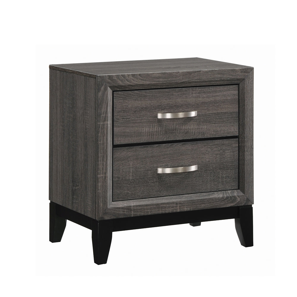 Watson Bedroom Set Grey Oak and Black