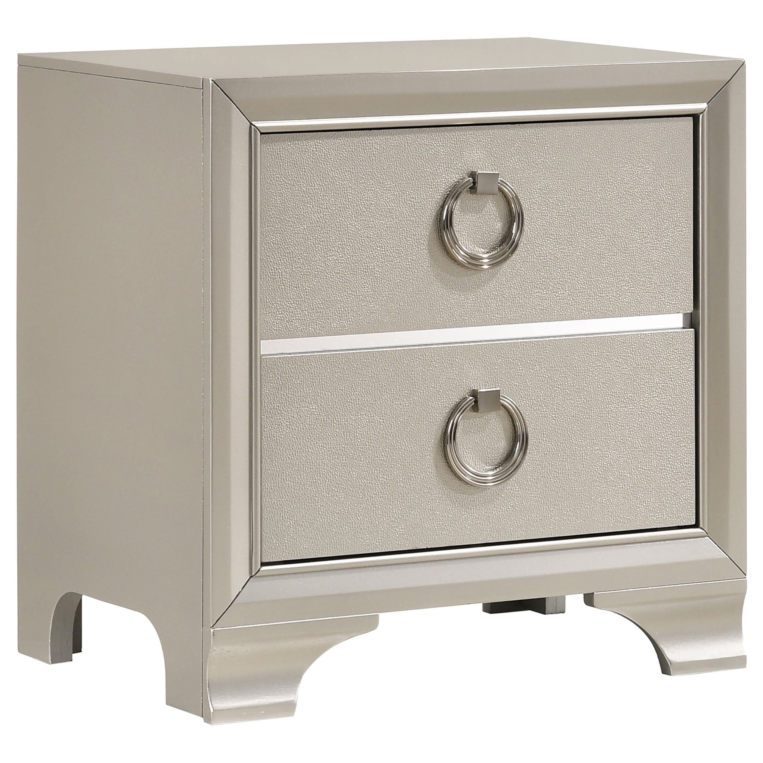 Salford   Bedroom Set Metallic Sterling