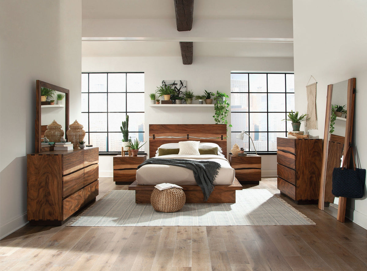 Winslow  California King Bedroom Set Smokey Walnut