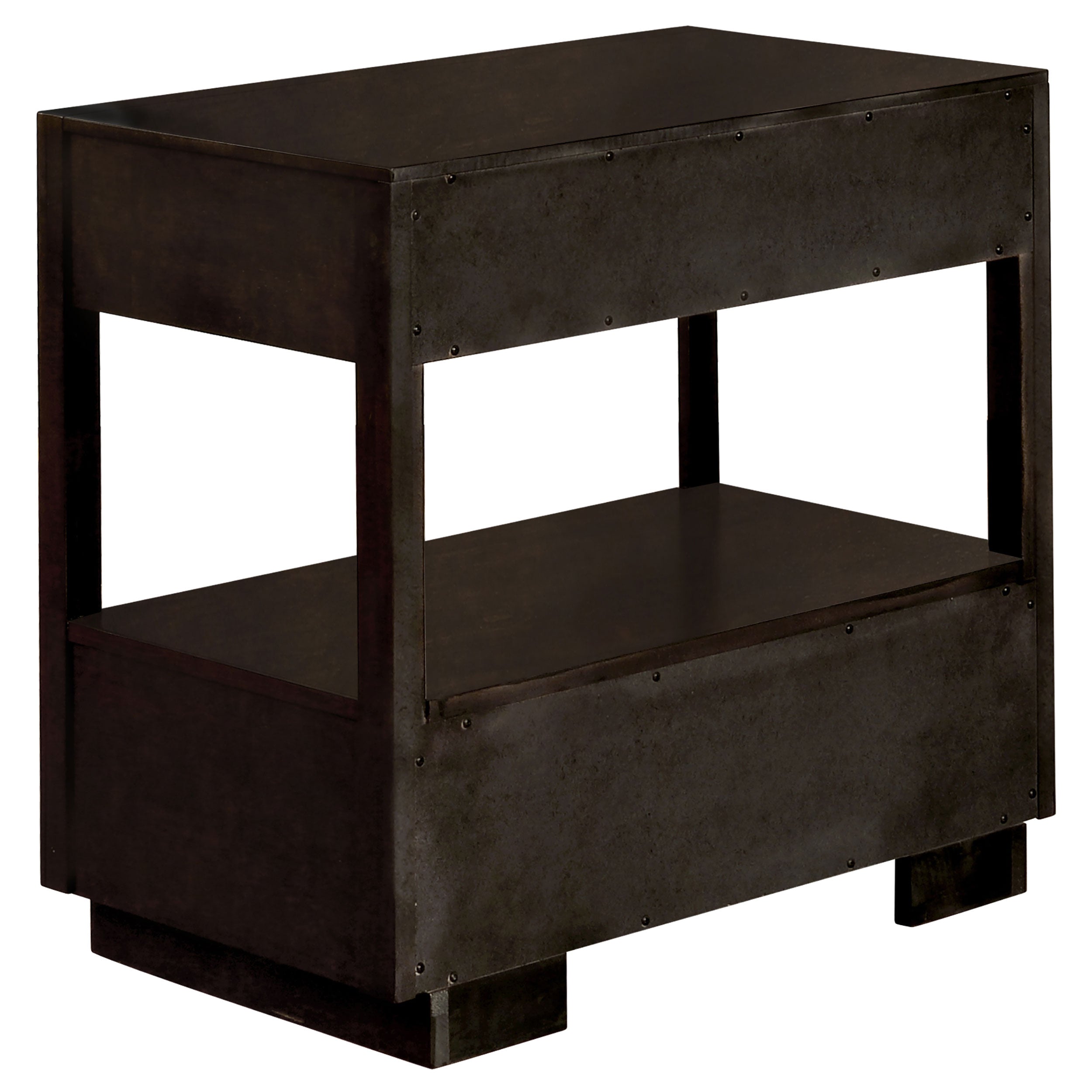 Durango 2-drawer Nightstand Smoked Peppercorn