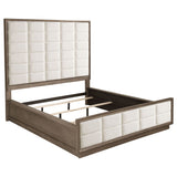 Durango 77-inch California King Panel Bed Smoked Peppercorn