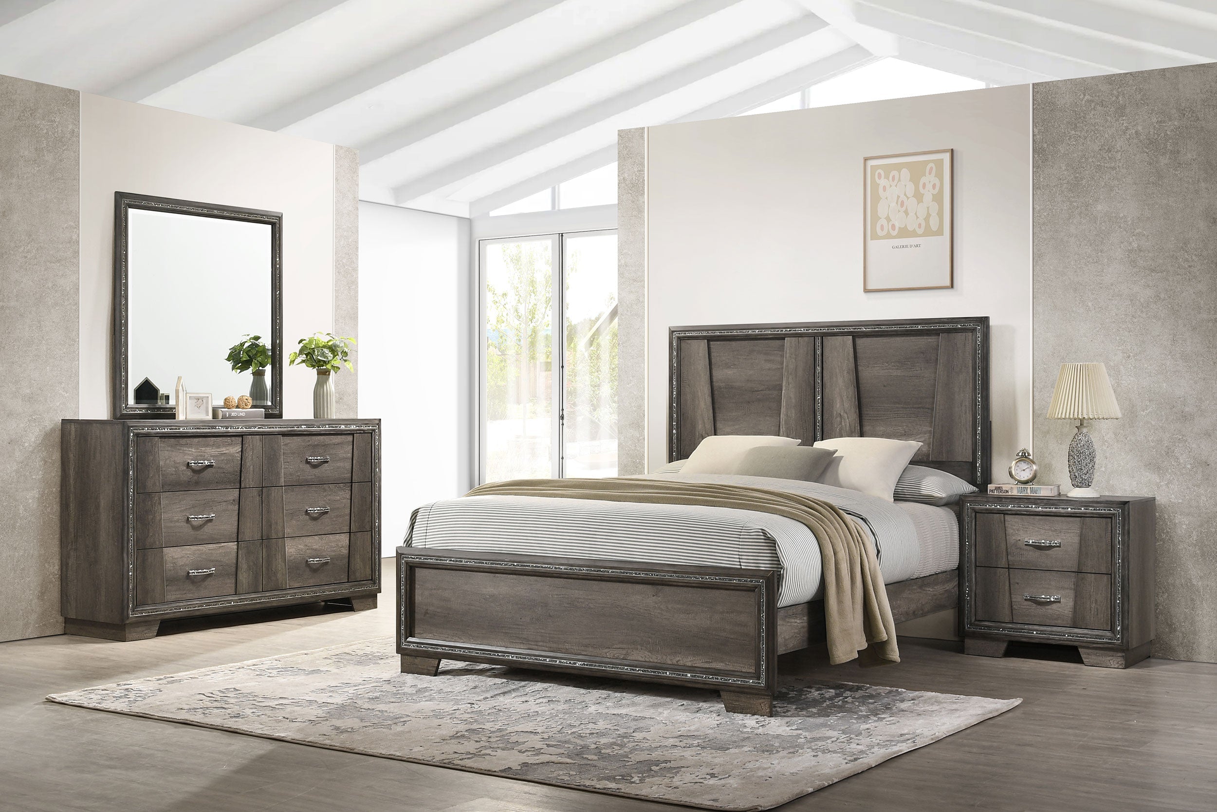 Janine   Bedroom Set Grey