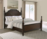 Andover 63-inch Four Poster  Bed Dark Oak