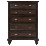 Andover 5-drawer Chest of Drawers Dark Oak