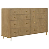 Arini 8-drawer Dresser with Mirror Sand Wash