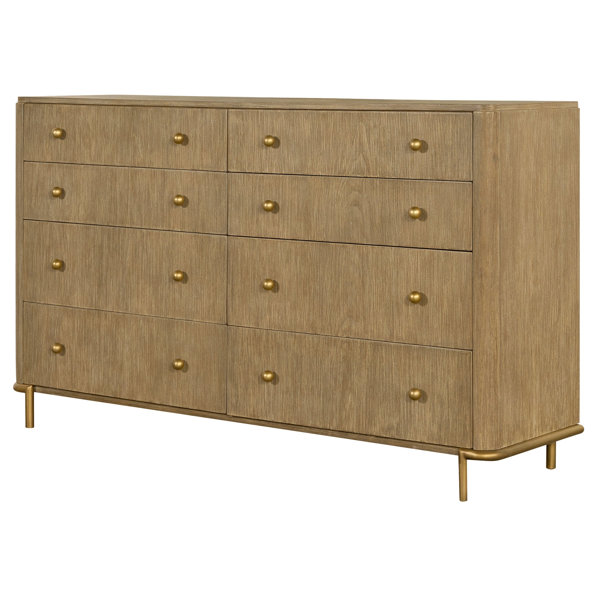 Arini 8-drawer Dresser with Mirror Sand Wash