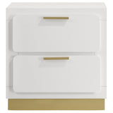 Caraway 2-drawer Nightstand Bedside Table White