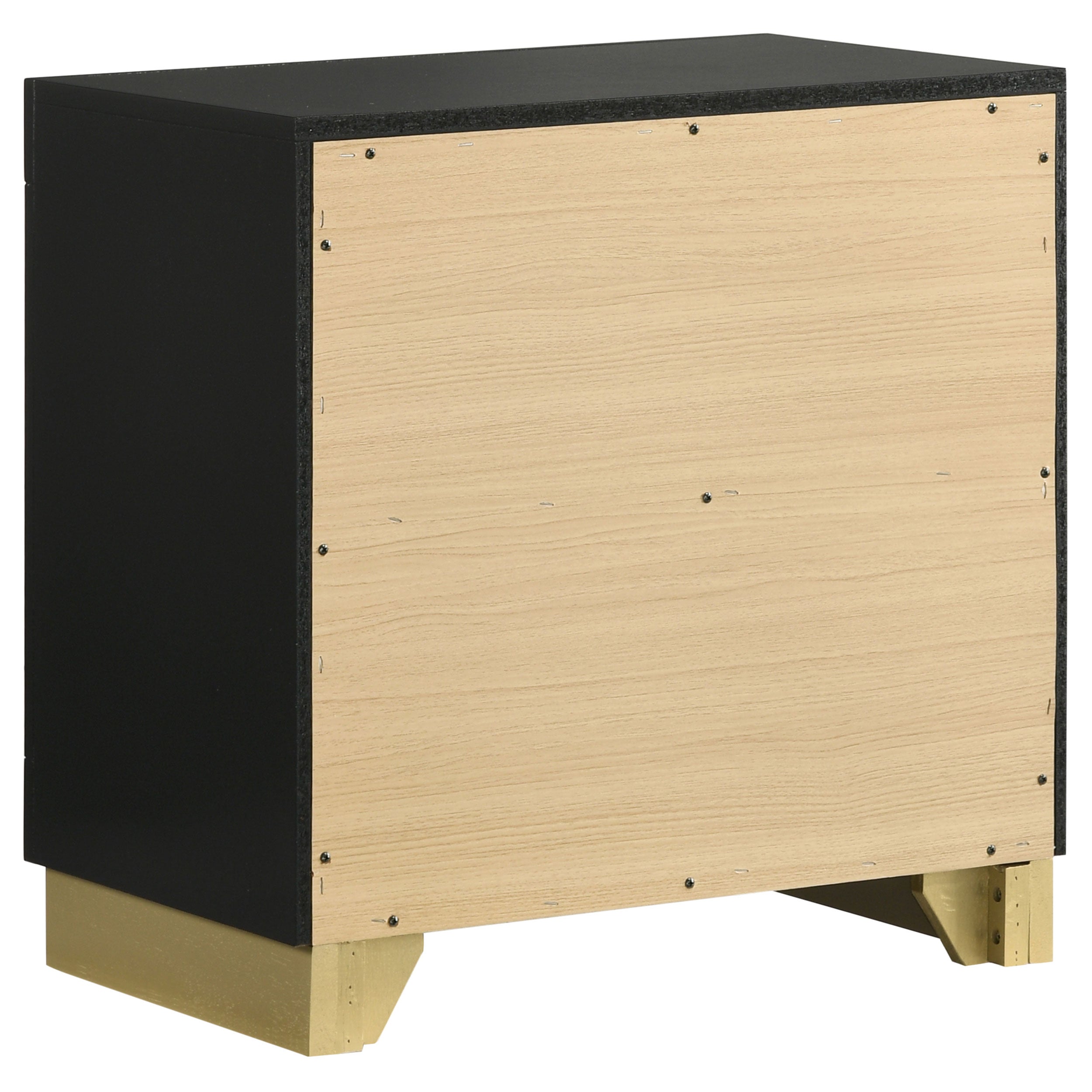 Caraway 2-drawer Nightstand Bedside Table Black