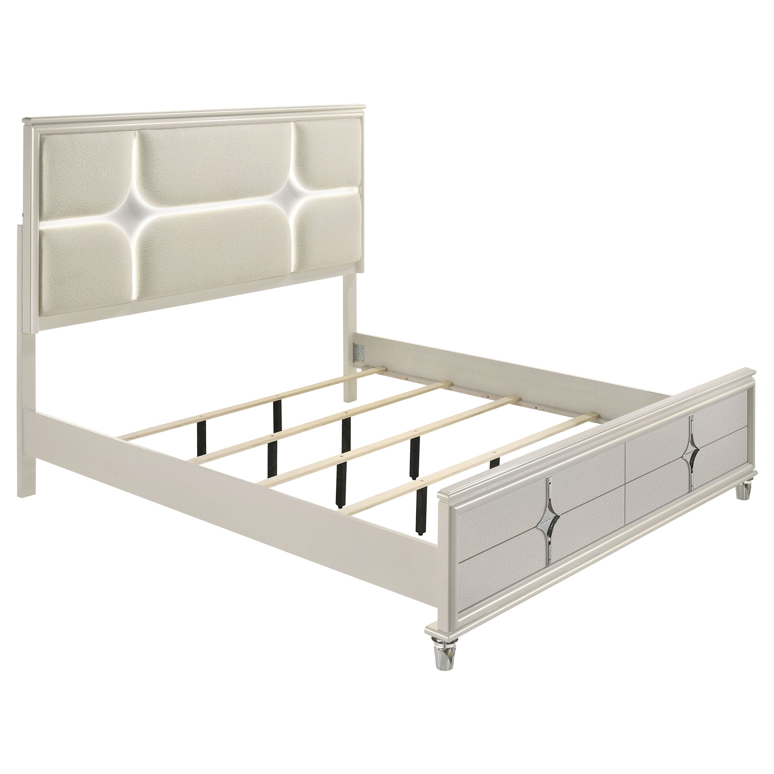 Olivia   Bedroom Set Pearl White