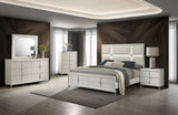 Olivia  California King Bedroom Set Pearl White