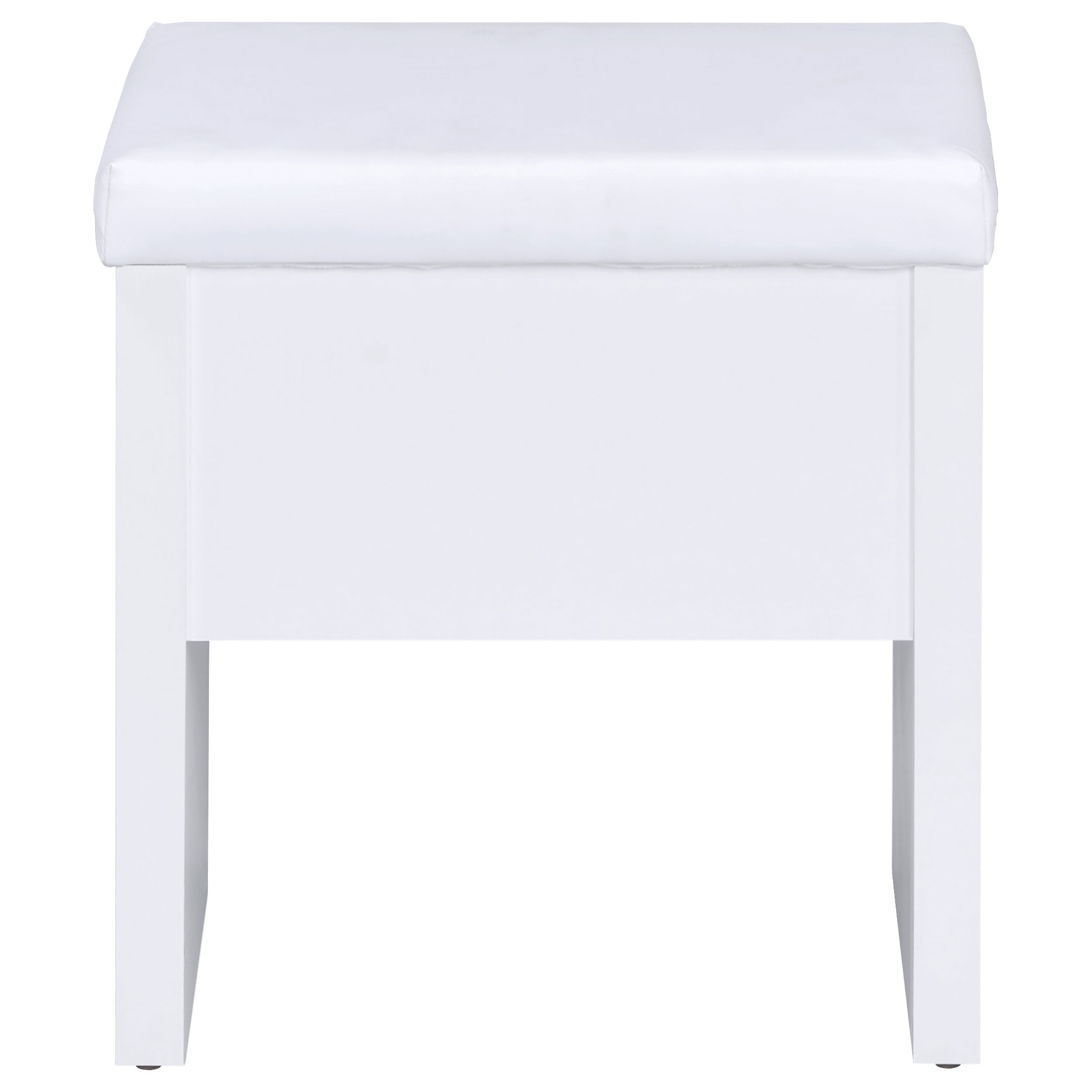 Harvey 2-piece Vanity Set with Lift-Top Stool White