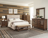 Devon  California King Bedroom Set Beige and Oak