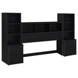 Westpark 3-piece Bedroom Set Bookcase Headboard Black