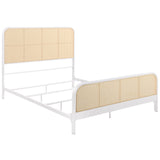 Lanewood Open Cane Webbing Metal  Bed Black