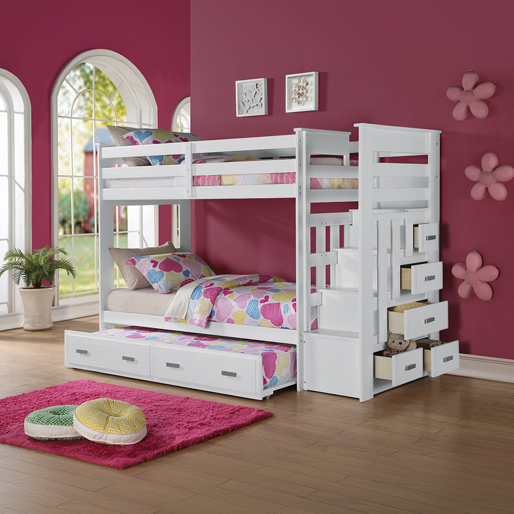 Allentown Twin/Twin Bunk Bed W/Trundle & Storage