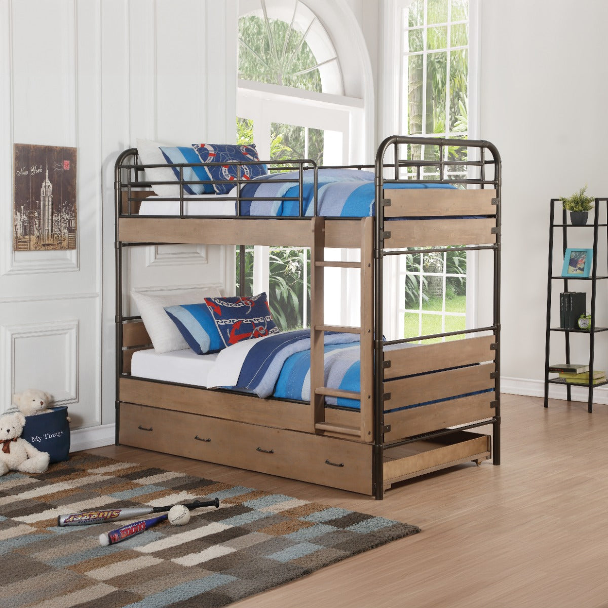 Adams Twin/Twin Bunk Bed W/Trundle