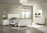 Selena Bedroom Set Sleigh Headboard Buttermilk