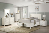 Selena Storage Bedroom Set with Sleigh Headboard Buttermilk